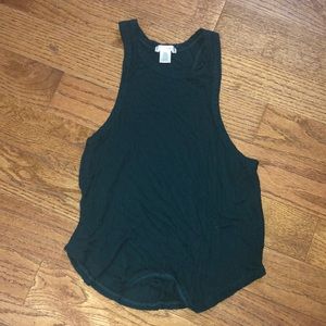 Dark green tank
